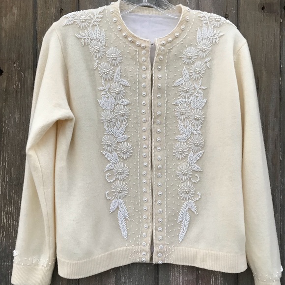 vintage beaded cardigan
